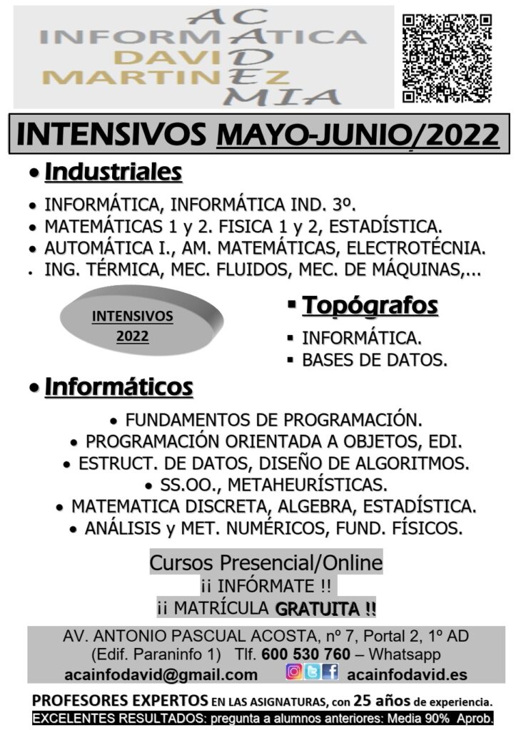 INTENSIVOS JUNIO 2022