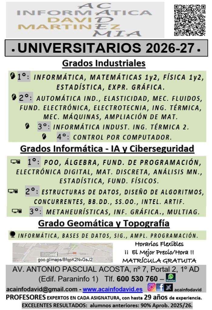 Nuevo Curso 2026-27.